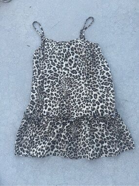 Leopard Print Spaghetti Strap Dress women - Beige & Brown